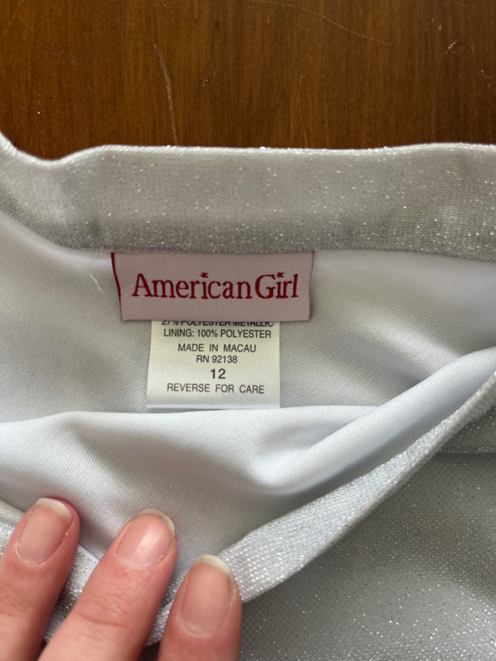 Silver Two Layered Skirt - Picture 3 of 15